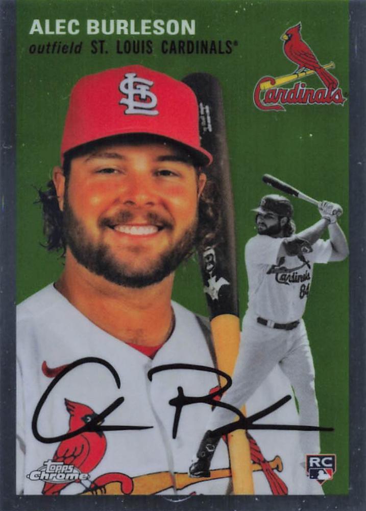 #159 Alec Burleson - St. Louis Cardinals - 2023 Topps Chrome Platinum Anniversary Baseball