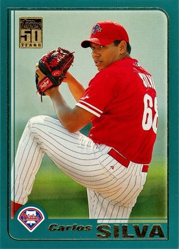#T159 Carlos Silva - Philadelphia Phillies - 2001 Topps Traded & Rookies Baseball