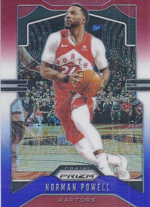 #159 Norman Powell - Toronto Raptors - 2019-20 Panini Prizm - Prizms Red White and Blue Basketball