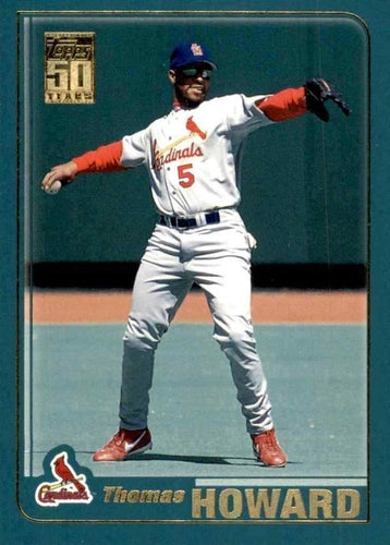 #159 Thomas Howard - St. Louis Cardinals - 2001 Topps Baseball