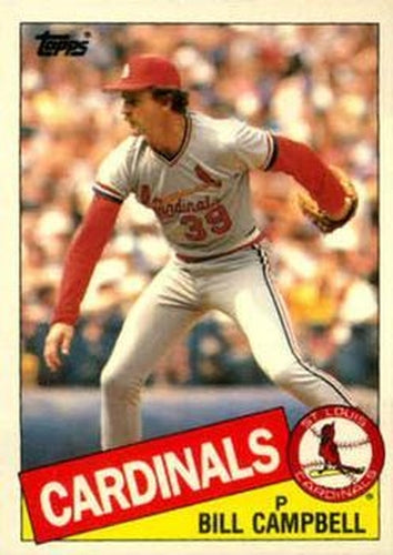 #15T Bill Campbell - St. Louis Cardinals - 1985 Topps Traded Baseball