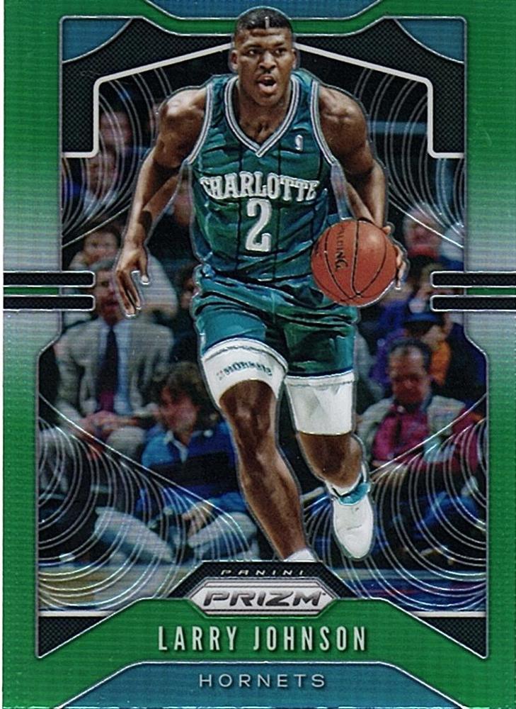 #15 Larry Johnson - Charlotte Hornets - 2019-20 Panini Prizm - Prizms Green Basketball