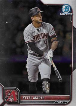 #15 Ketel Marte - Arizona Diamondbacks - 2022 Bowman Chrome Baseball