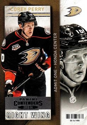 #15 Corey Perry - Anaheim Ducks - 2013-14 Panini Contenders Hockey
