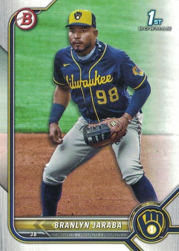 #BP-15 Branlyn Jaraba - Milwaukee Brewers - 2022 Bowman - Prospects Baseball