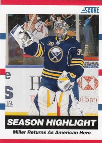 #15 Ryan Miller - Buffalo Sabres - 2010-11 Score Hockey