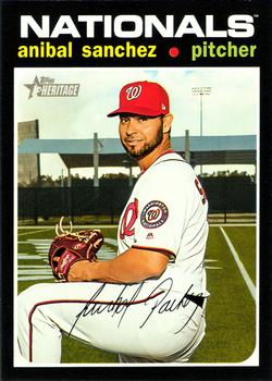 #15 Anibal Sanchez - Washington Nationals - 2020 Topps Heritage Baseball