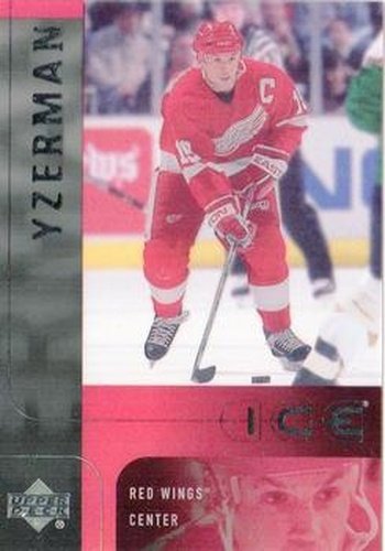 #15 Steve Yzerman - Detroit Red Wings - 2001-02 Upper Deck Ice Hockey