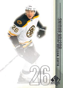 #15 Blake Wheeler - Boston Bruins - 2010-11 SP Authentic Hockey