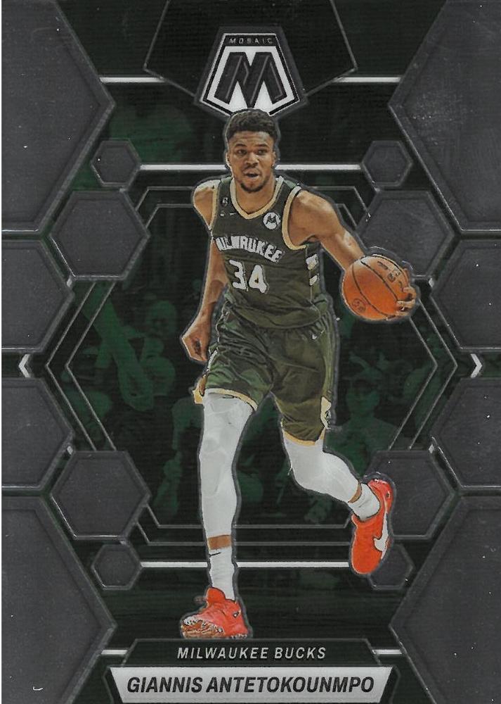 #15 Giannis Antetokounmpo - Milwaukee Bucks - 2022-23 Panini Mosaic Basketball