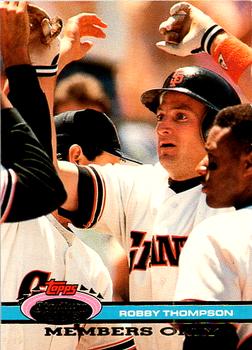 #NNO Robby Thompson - San Francisco Giants - 1991 Stadium Club Members Only