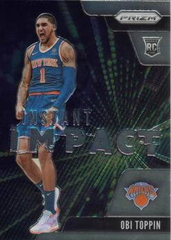 #15 Obi Toppin - New York Knicks - 2020-21 Panini Prizm - Instant Impact Basketball