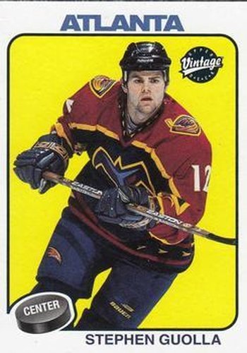 #15 Stephen Guolla - Atlanta Thrashers - 2001-02 Upper Deck Vintage Hockey