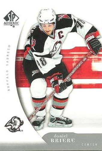 #15 Daniel Briere - Buffalo Sabres - 2005-06 SP Authentic Hockey