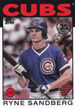 #86B-15 Ryne Sandberg - Chicago Cubs - 2021 Topps - 1986 Topps Baseball 35th Anniversary Series One Baseball