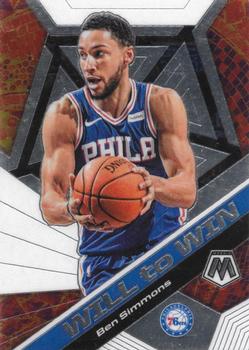 #15 Ben Simmons - Philadelphia 76ers - 2019-20 Panini Mosaic - Will to Win Basketball