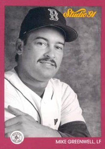 #15 Mike Greenwell - Boston Red Sox - 1991 Studio Baseball
