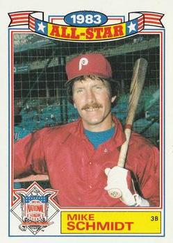 #15 Mike Schmidt - Philadelphia Phillies - 1984 Topps - Glossy All-Stars Baseball