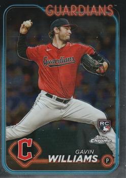 #15 Gavin Williams - Cleveland Guardians - 2024 Topps Chrome Baseball