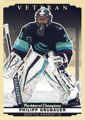 #160 Philipp Grubauer - Seattle Kraken - 2022-23 Parkhurst Champions Hockey
