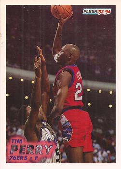 #160 Tim Perry - Philadelphia 76ers - 1993-94 Fleer Basketball