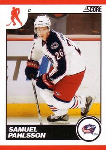 #160 Samuel Pahlsson - Columbus Blue Jackets - 2010-11 Score Hockey