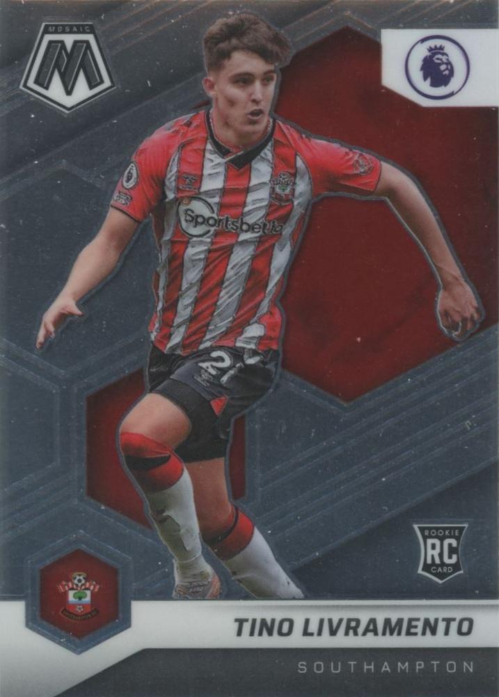#160 Tino Livramento - Southampton - 2021-22 Panini Mosaic Premier League Soccer