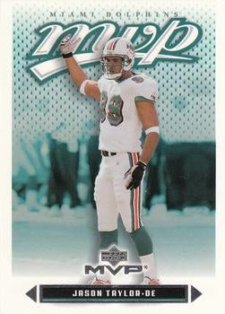 #160 Jason Taylor - Miami Dolphins - 2003 Upper Deck MVP Football