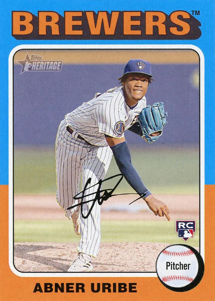 #160 Abner Uribe - Milwaukee Brewers - 2024 Topps Heritage Baseball