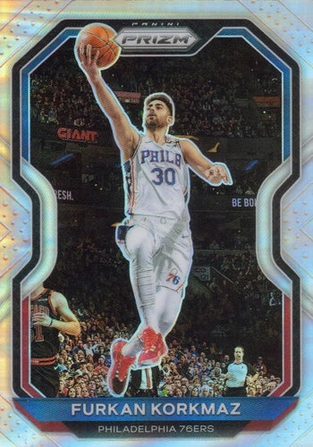 #160 Furkan Korkmaz - Philadelphia 76ers - 2020-21 Panini Prizm - Silver Prizms Basketball