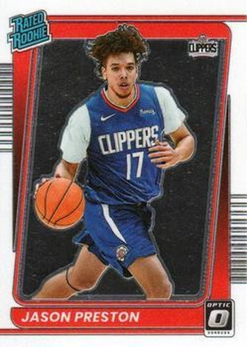 #160 Jason Preston - Los Angeles Clippers - 2021-22 Donruss Optic Basketball