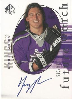 #160 George Parros - Los Angeles Kings - 2005-06 SP Authentic Hockey