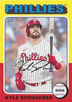 #161 Kyle Schwarber - Philadelphia Phillies - 2024 Topps Heritage Baseball