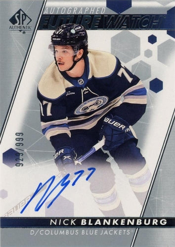 #161 Nick Blankenburg - Columbus Blue Jackets - 2022-23 SP Authentic Hockey