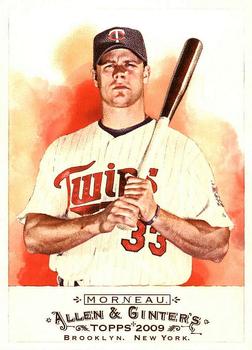#161 Justin Morneau - Minnesota Twins - 2009 Topps Allen & Ginter Baseball
