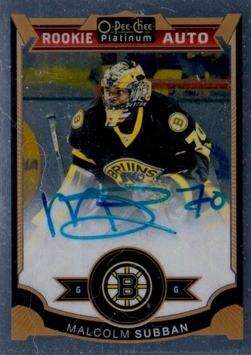 #161 Malcolm Subban - Boston Bruins - 2015-16 O-Pee-Chee Platinum Hockey