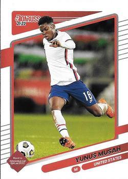 #161 Yunus Musah - USA - 2021-22 Donruss Road to FIFA World Cup Qatar 2022 Soccer