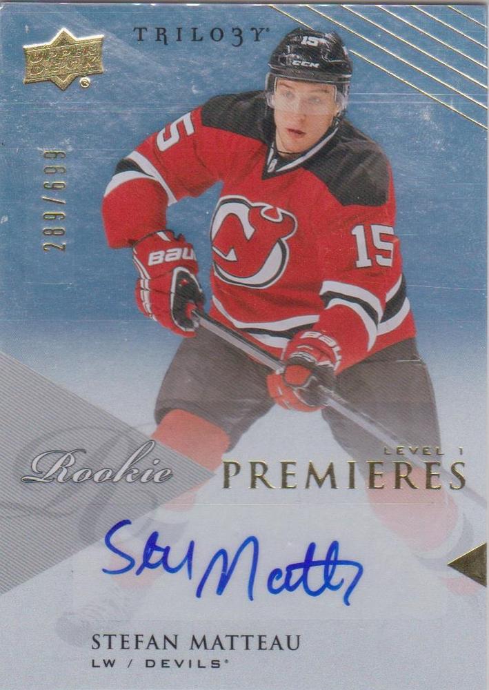 #161 Stefan Matteau - New Jersey Devils - 2013-14 Upper Deck Trilogy Hockey