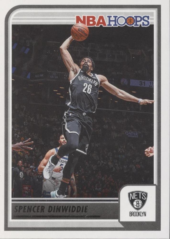 #161 Spencer Dinwiddie - Brooklyn Nets - 2023-24 Hoops Basketball