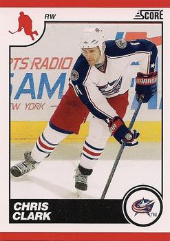 #161 Chris Clark - Columbus Blue Jackets - 2010-11 Score Hockey