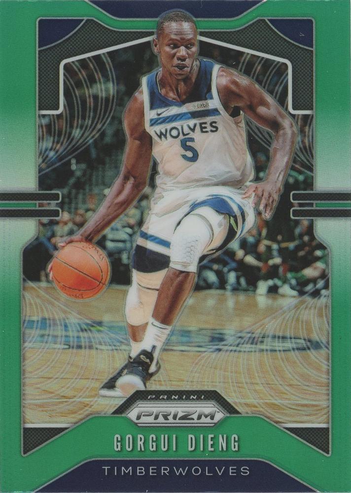 #162 Gorgui Dieng - Minnesota Timberwolves - 2019-20 Panini Prizm - Prizms Green Basketball