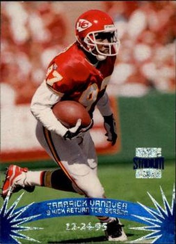 #162 Tamarick Vanover - Kansas City Chiefs - 1996 Stadium Club Football