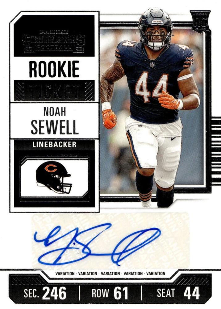 #162 Noah Sewell - Chicago Bears - 2023 Panini Contenders Football