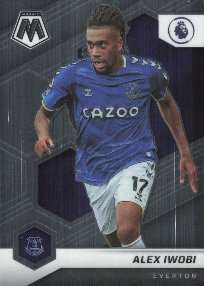 #162 Alex Iwobi - Everton - 2021-22 Panini Mosaic Premier League Soccer