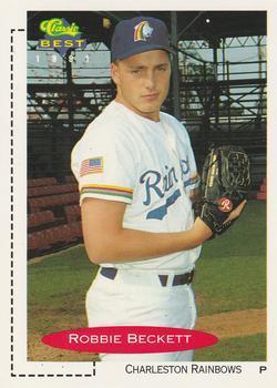 #162 Robbie Beckett - Charleston Rainbows - 1991 Classic Best Baseball
