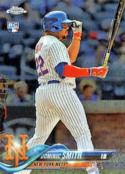 #162 Dominic Smith - New York Mets - 2018 Topps Chrome Baseball