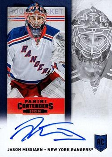 #162 Jason Missiaen - New York Rangers - 2013-14 Panini Contenders Hockey