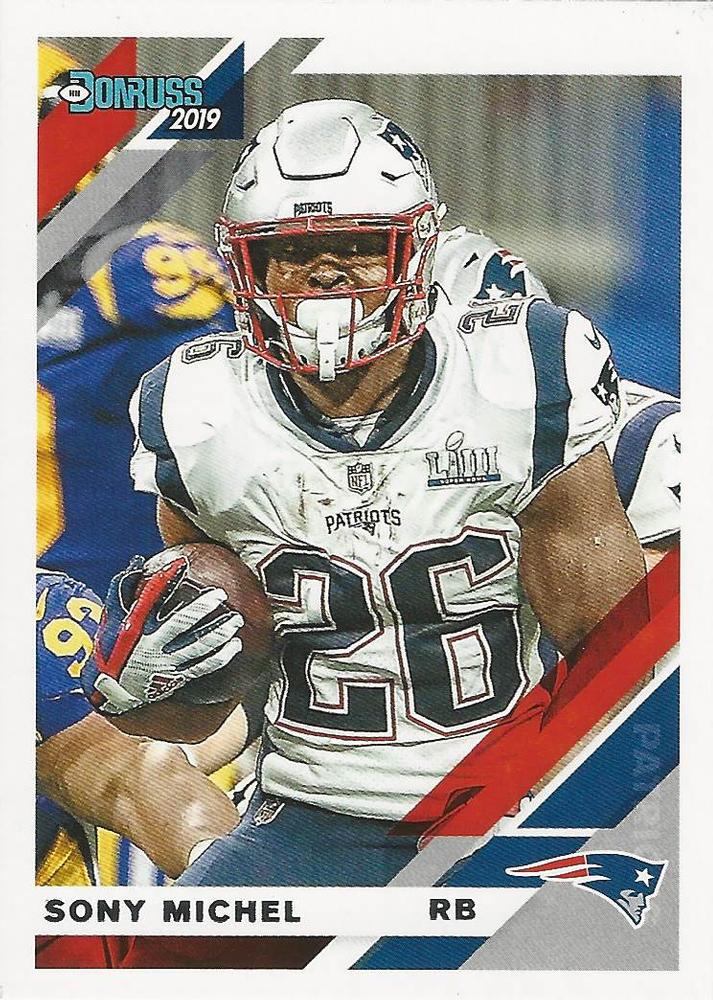 #163V Sony Michel - New England Patriots - 2019 Donruss Football