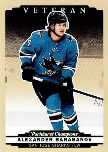 #163 Alexander Barabanov - San Jose Sharks - 2022-23 Parkhurst Champions Hockey