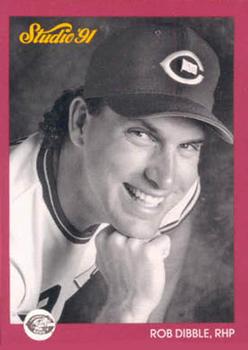 #163 Rob Dibble - Cincinnati Reds - 1991 Studio Baseball